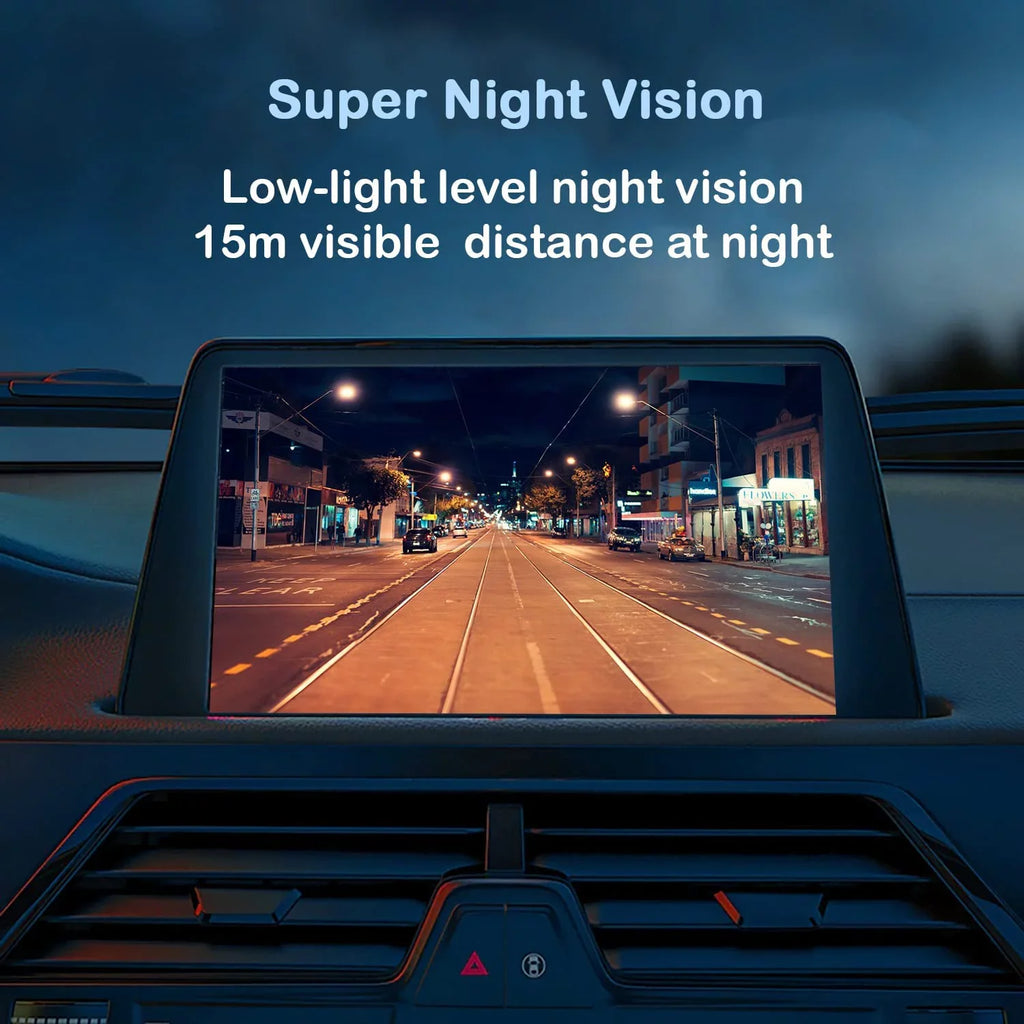 CAM117 Backup Camera Frame License Plate HD Night Vision Rear View 170° Angle Waterproof suitable with Clarion, Dual, BOSS, Jensen, Stinger, Pioneer, SoundStream, , Kenwood, JVC, Rockford