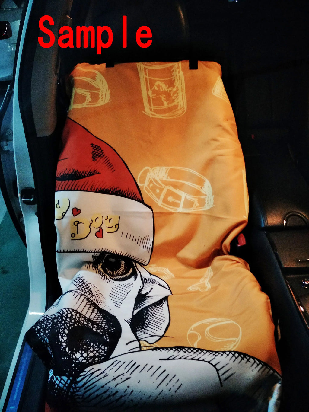 GCKG Purple Fluorescence Skull Pet Car Seat shield Dog Car Seat Mat Hammock Cargo Mat Trunk Mat For Cars Trucks and SUV 54x60 inches