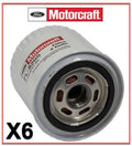 6  Engine Oil Filters Genuine  Motorcraft Replace OEM # FL1820S