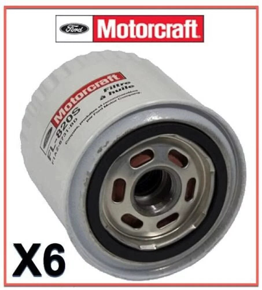 6  Engine Oil Filters Genuine  Motorcraft Replace OEM # FL1820S