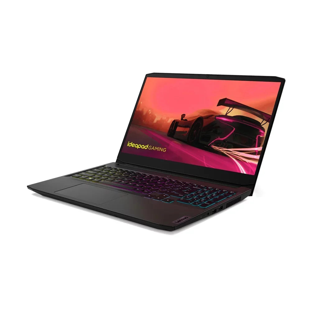 IdeaPad 3 Gaming Laptop, 15.6" 120Hz FHD Display, AMD Ryzen 7 5800H Upto 4.4GHz, 8GB RAM, 512GB NVMe SSD, NVIDIA GeForce RTX 3060, HDMI, Wi-Fi, Bluetooth, Windows 11 Home (82K200URUS)