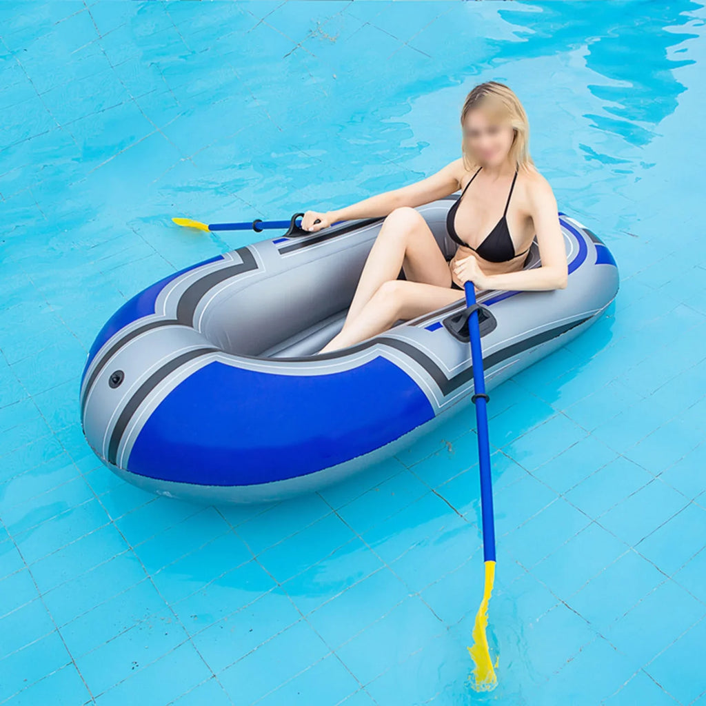 Inflatable vessel Series,thick Inflatable Kayak, Fishing craft Kayak,Single Person aqua Play Outdoor Leisure Travel Fishing vessel 150cm(oars not included)