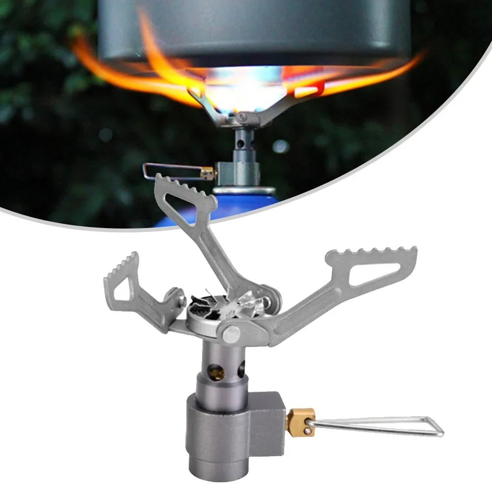 Ultra Lightweight BRS-3000t Titanium Gas Stove for Camping and Outdoor Cooking