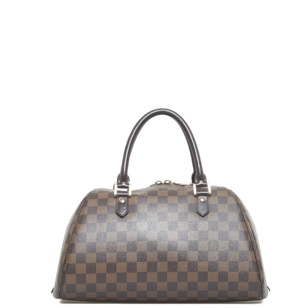 Pre-Owned Louis Vuitton Damier Rivera MM Handbag Boston Bag N41434 Ebene Brown PVC Leather Women's LOUIS VUITTON (Fair)