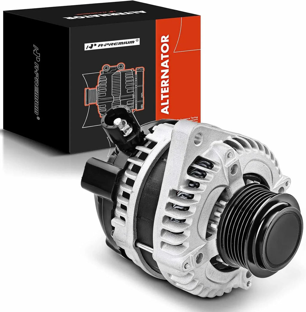 A-Premium Alternator suitable with Honda Odyssey 2011-2013, Pilot 2012-2015, Ridgeline 2012-2014, V6 3.5L, 130Amp 12V CW 6-Groove Pulley, Replace# 31100-RV0-A01