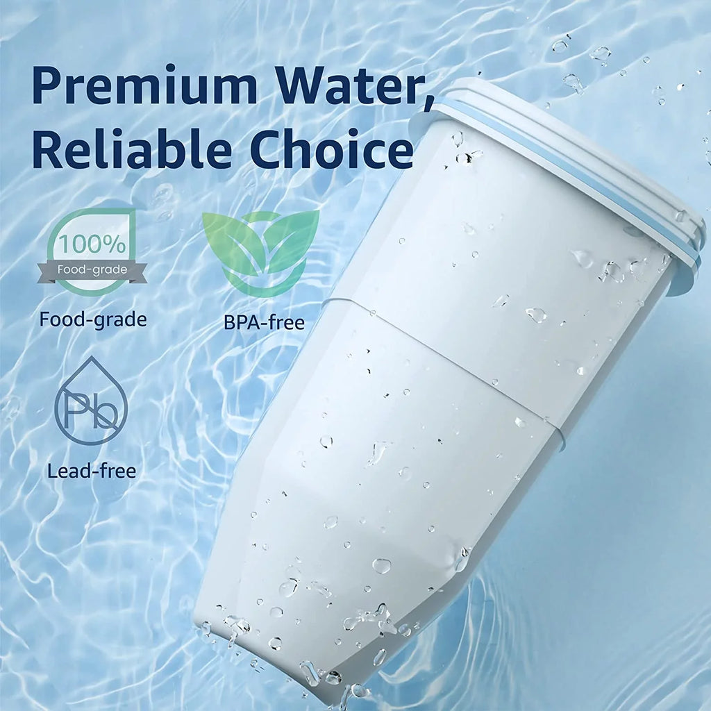 6 Pack AQUACREST ZR-017 Replacement for ZeroWater® ZR-017 Pitcher moisture Filter