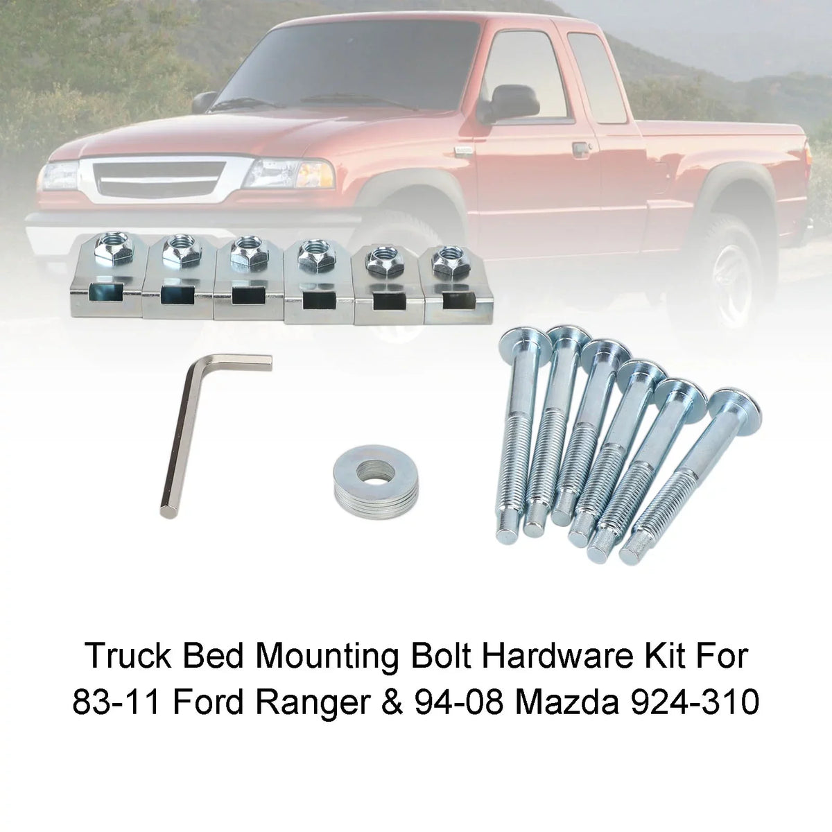 Mad Hornets Truck Bed Mounting Bolt Hardware Kit For 83-11  Ranger & 94-08 Mazda 924-310
