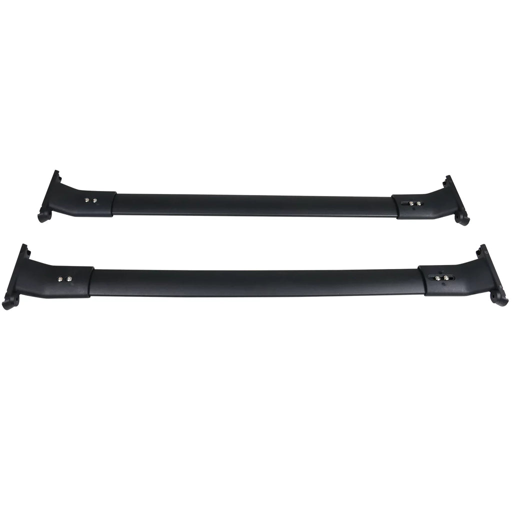 Ikon Motorsports matching with 13-16 Mazda CX-5 CX5 OE Style Cross Bar Roof Rack Black Aluminum