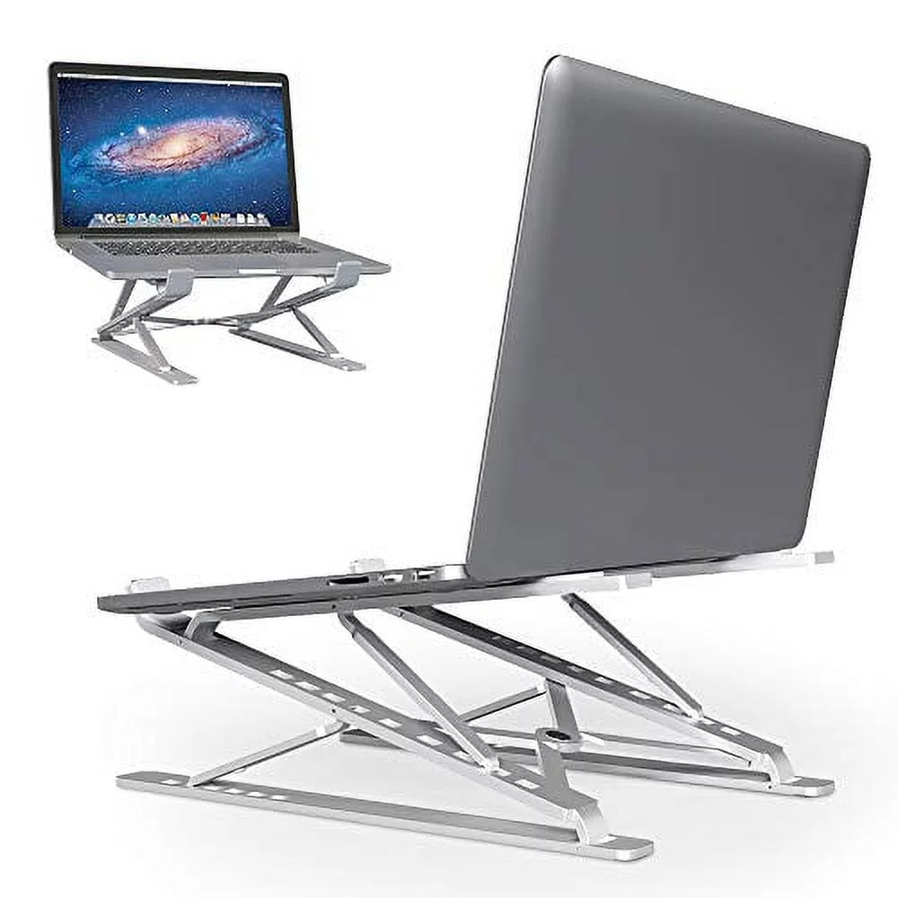 WOVTE Laptop Stand Adjustable Laptop Riser Ergonomic Laptop Tray for Tablet & Laptop (10inch - 15.6inch) for iPad, for MacBook Pro/Air, Surface Laptop, ,  Notebook