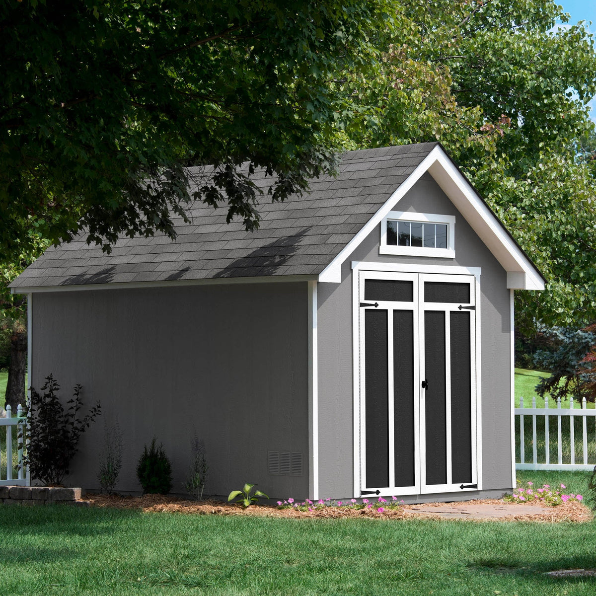 Wood Storage Shed (Floor Included). x 12 ft. Handy Home Products Tribeca 8 ft