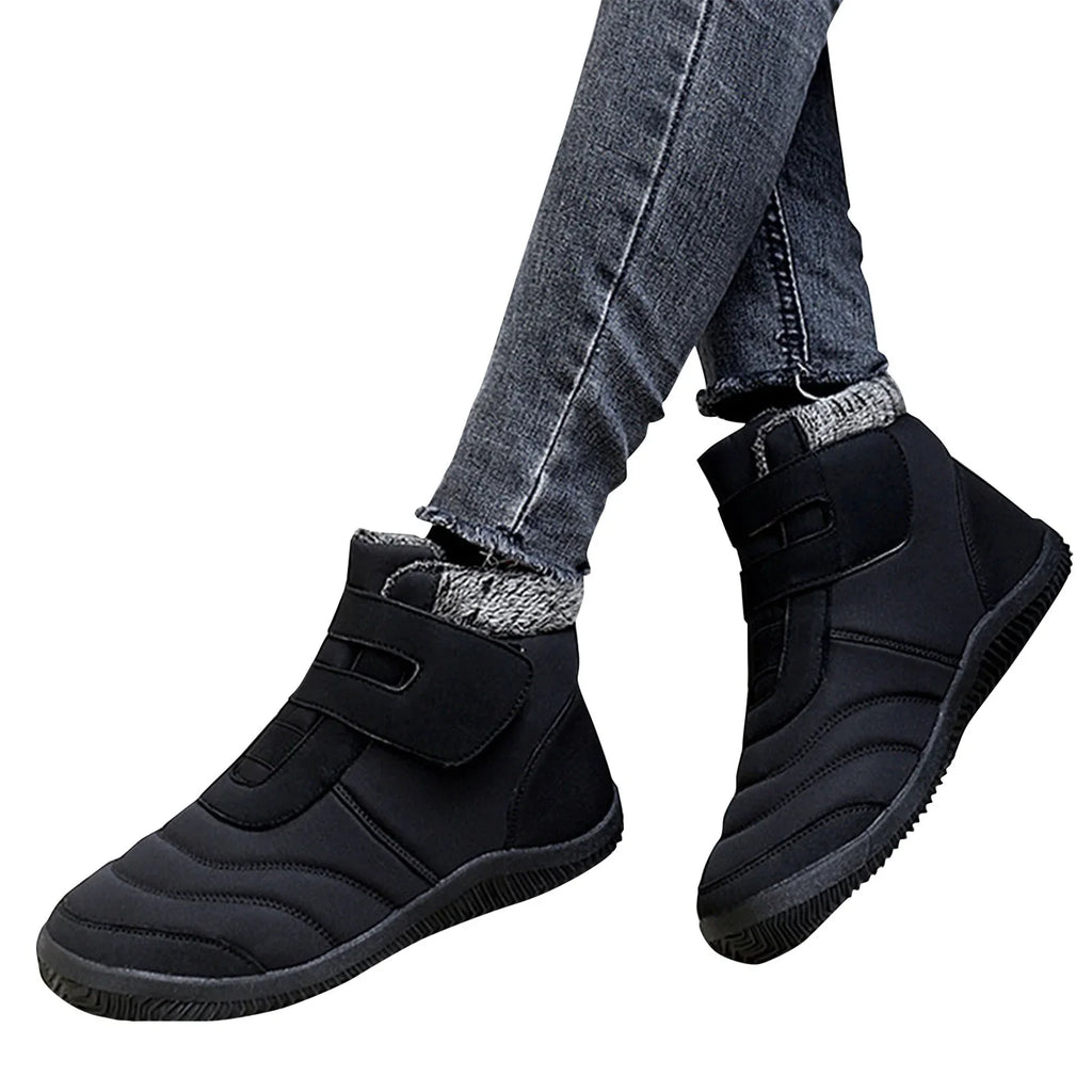 Women's Winter Plus Cotton Thickened High Top Casual Cotton Boots Outdoor Fashion Warm Snow Boots Winter Snow Boots Women liquid Proof Snow Boots for Women Size 12 Wide Width Women's Snow Boots Size 12