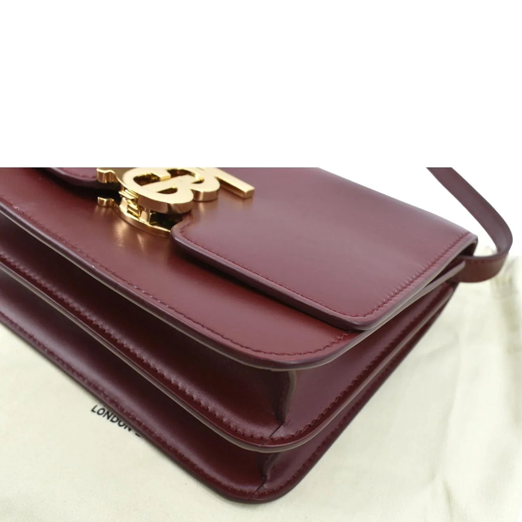 Pre-owned BURBERRY Tb Lola Leather Shoulder Bag Red