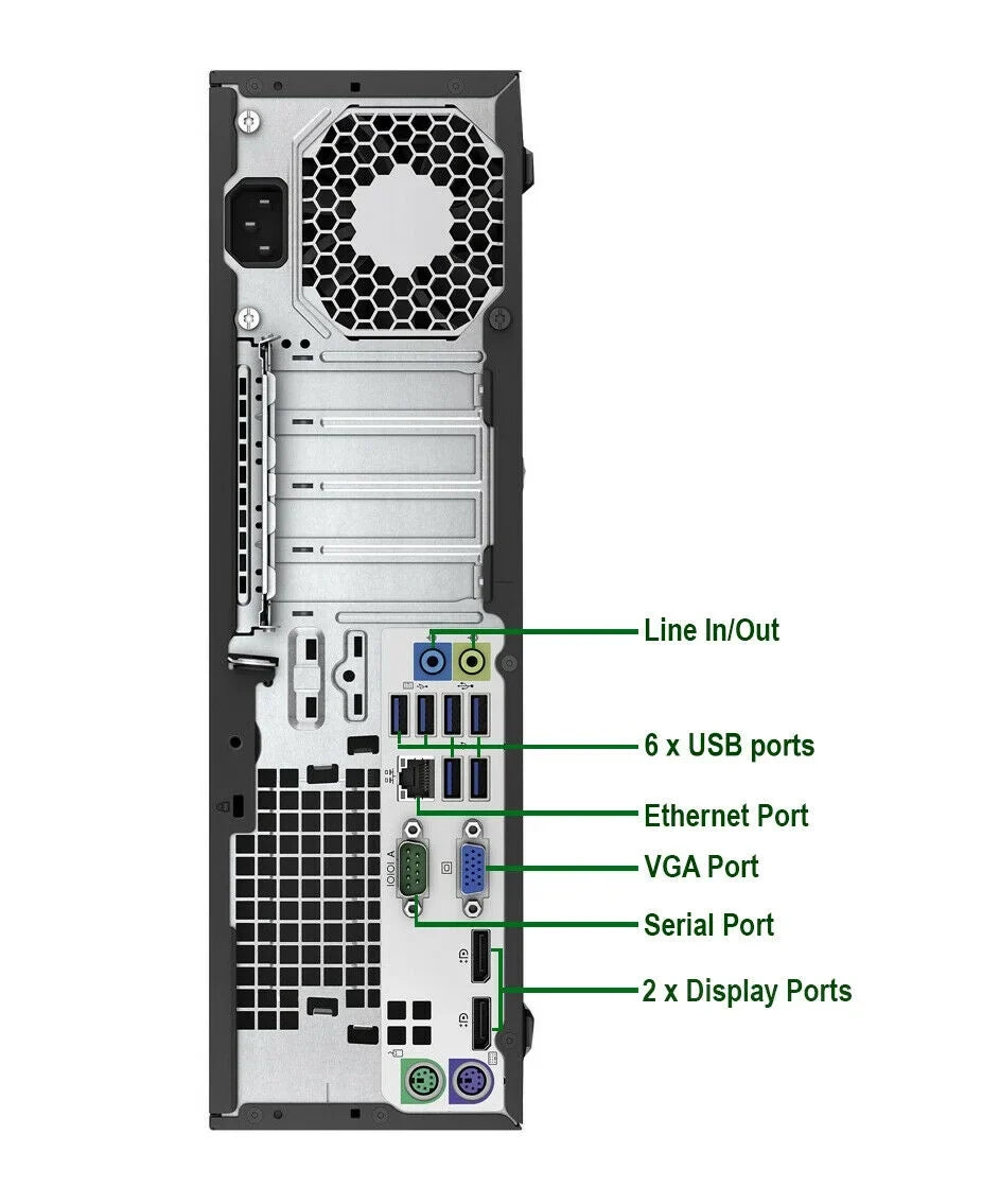Pre-Owned  600 G2 Desktop Computer  Pentium G4400 3.3GHz CPU 8GB Ram, 1TB HDD, New 22" LCD, Keyboard & Mouse, WiFi, DVD, Win10 Pro PC (Refurbished)