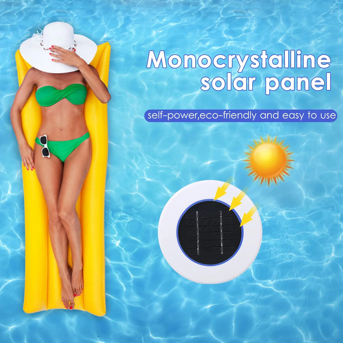 Mixfeer Solar Swimming Pool Solar Pool-Ionizer Swimming Pool liquid Algae Inhibition Chlorine-Free aqua Processor