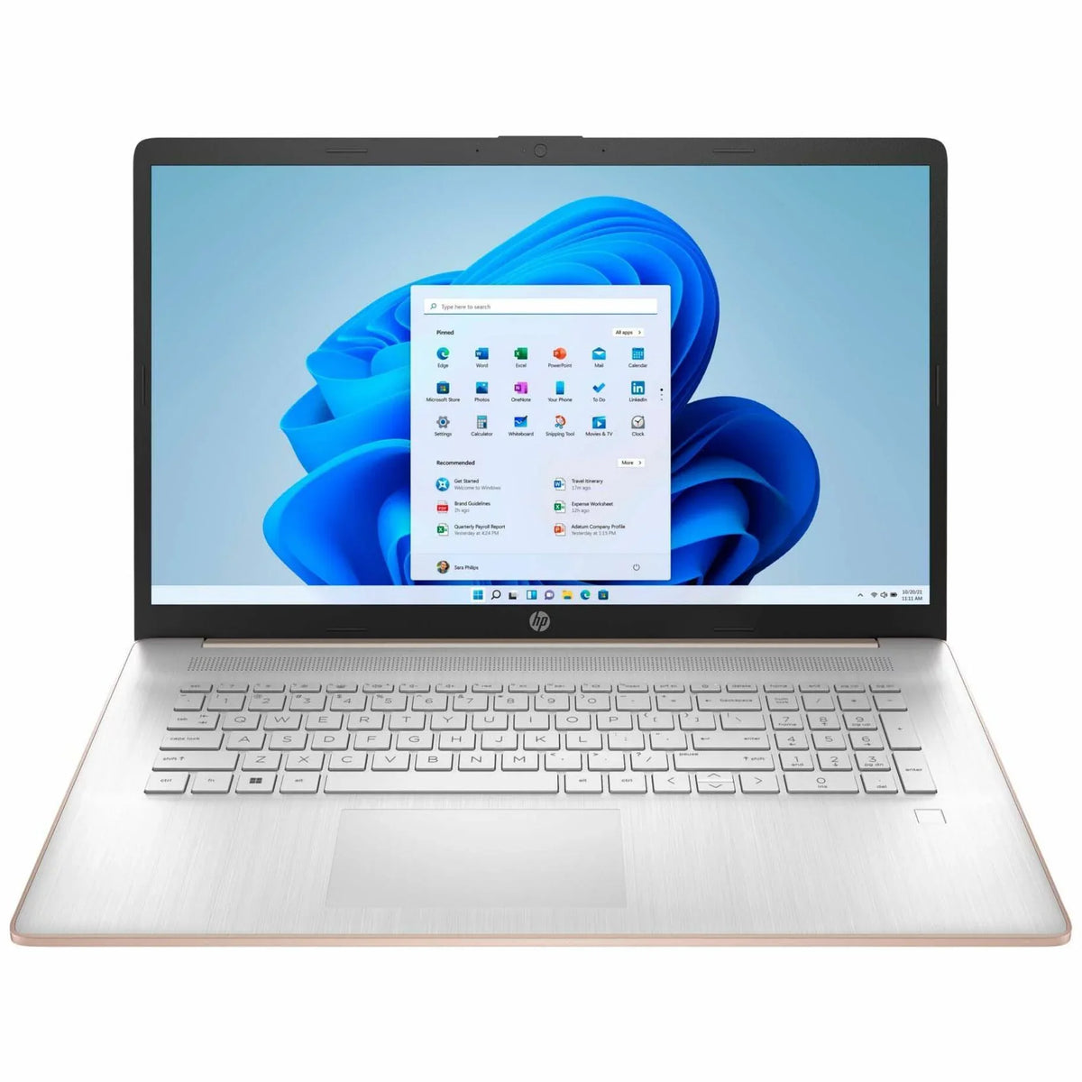 Refurbished -  17-cn0000, 17.3\" HD+, Touchscreen,  Core i3-1125G4,  UHD Graphics, 12GB RAM, 512GB SSD, Pale Rose Gold/Natural Silver, Windows 11 Home, 17-cn0207ds