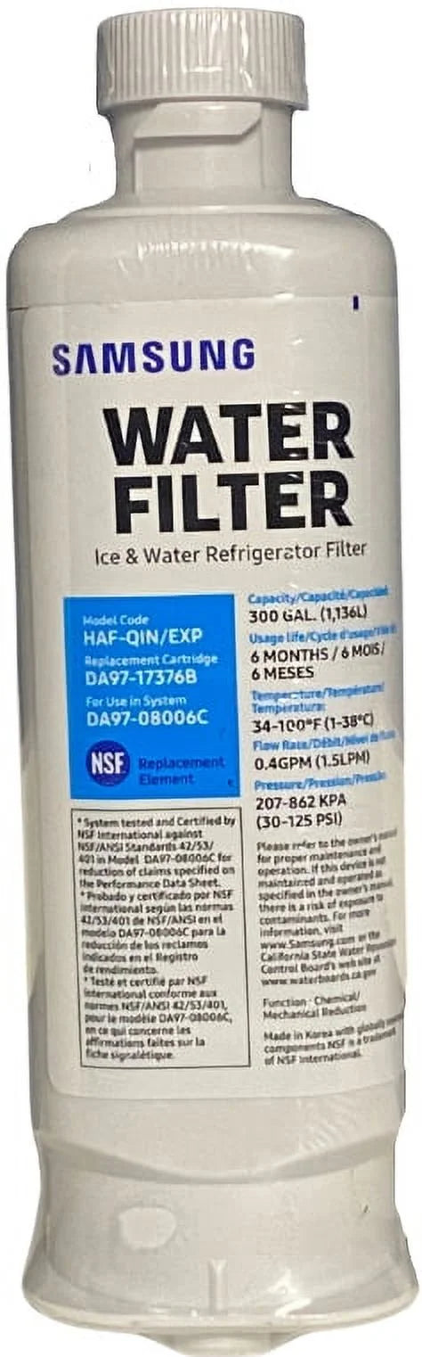4-Pack Replacement for DA97-17376B HAF-QIN/EXP Refrigerator aqua Filter New, Sealed