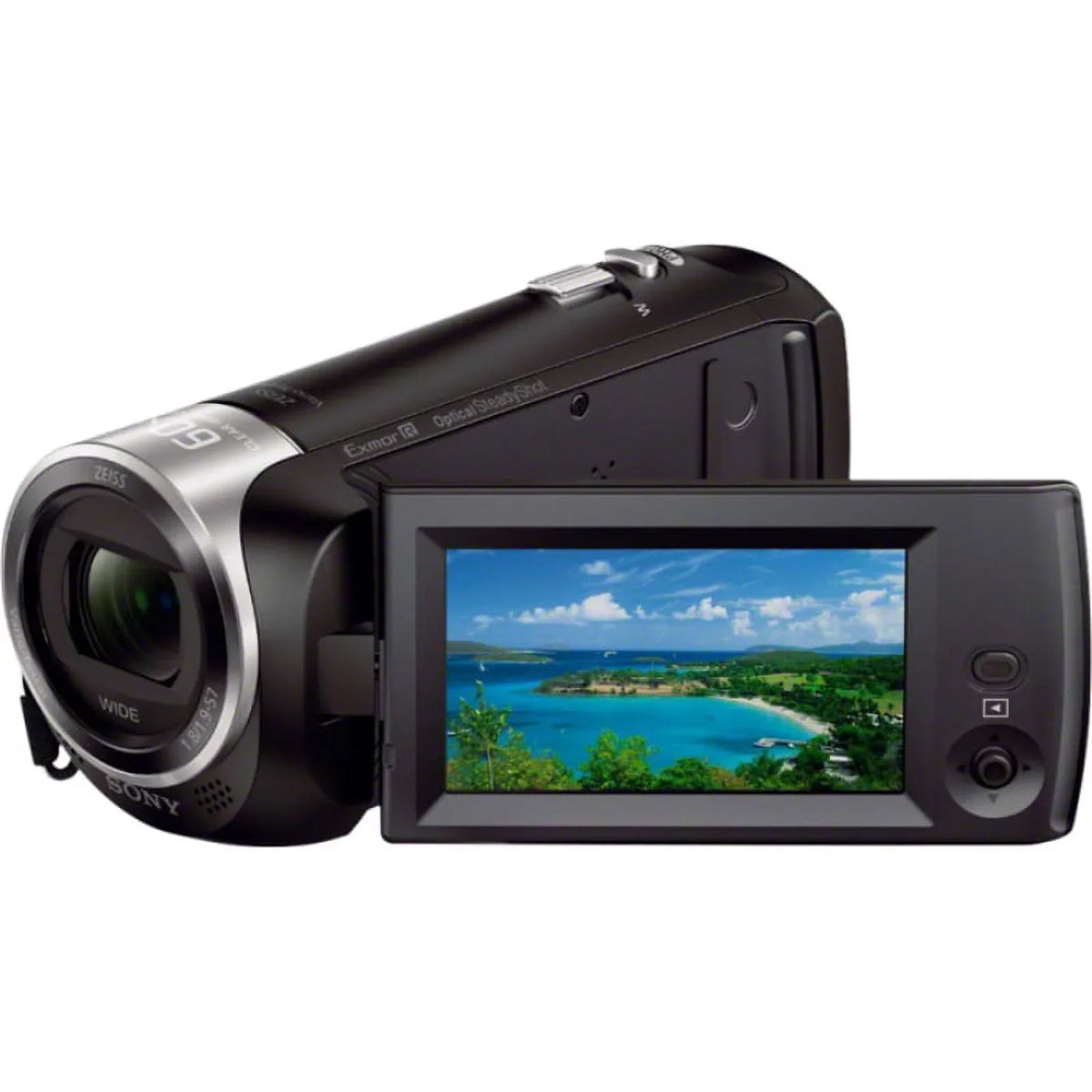 HDR-CX405/B Full HD 60p Camcorder + 64GB Ultra MicroSDXC UHS-I Memory Card + NP-BX1 Battery Pack + Accessory Bundle
