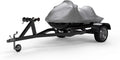 Weatherproof Jet Ski Covers for Yamaha EXR 2019 - Silver - High Sun Protection - All elements - Trailerable - Protects from Rain, Sun, UV Rays, and More! Includes Trailer Straps and Storage Bag