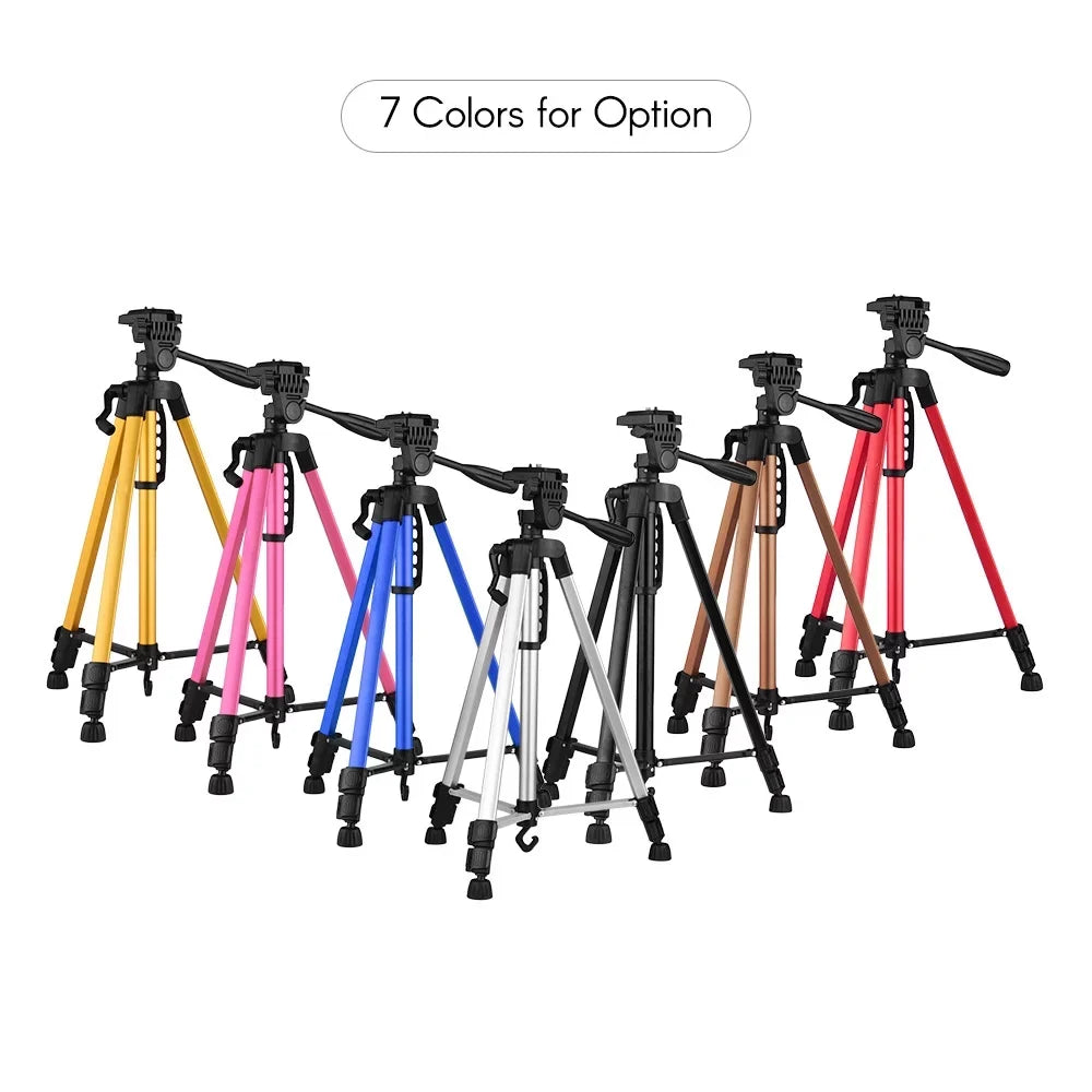 Height 135cm/53in with Carry Bag Phone Holder for DSLR Camera Smartphone. Andoer Lightweight Photography Tripod Stand Aluminum Alloy 3kg Load Capacity Max