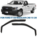 CLIM ART in-Channel Incredibly Durable Rain Guards for  F150 2015-2020 Regular Cab, Original Window Deflectors, Vent Window Visors, Vent Deflector, Dark Smoke Truck Accessories, 2 pcs- 315008LP