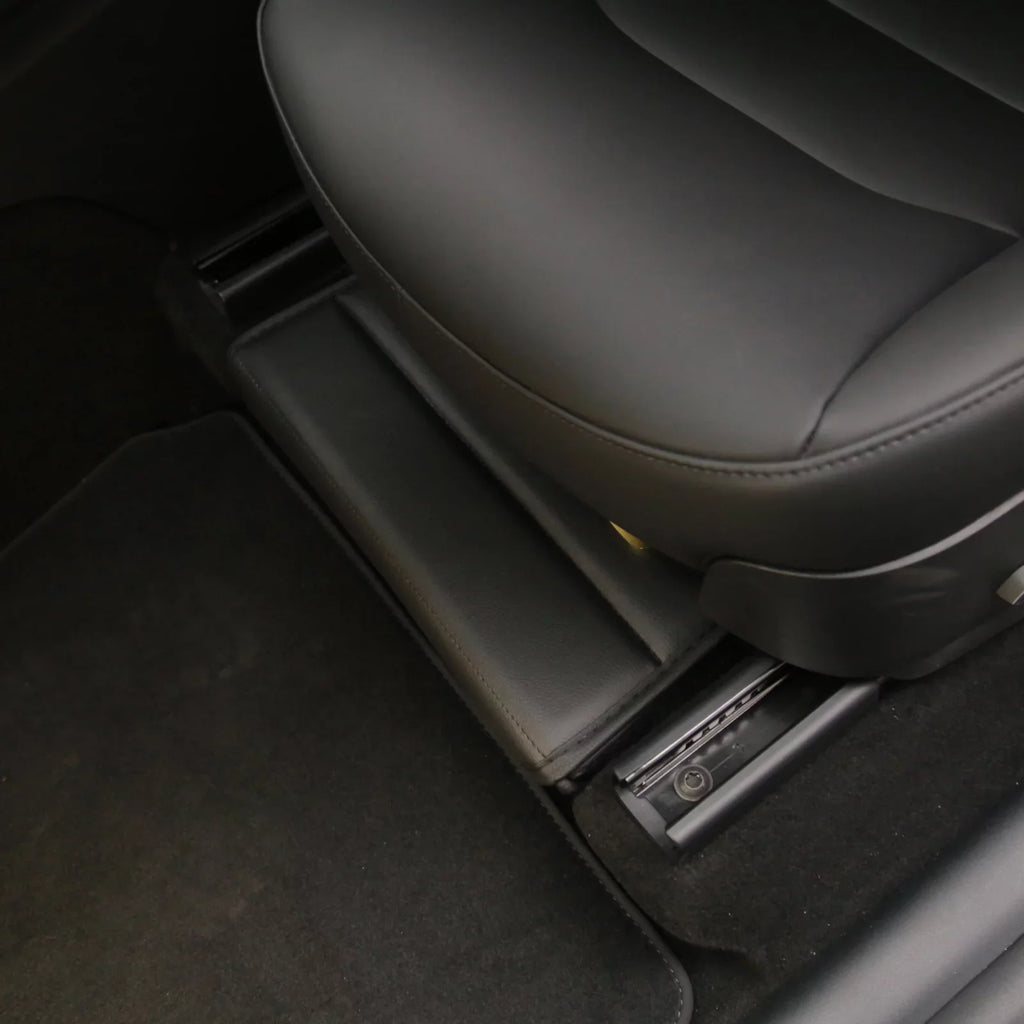 OWSOO Under Seats Storage Box Auto Modification Parts Vehicle Storage Box Folding Storage Box Car Modification Interior Accessories suitable With Model Y