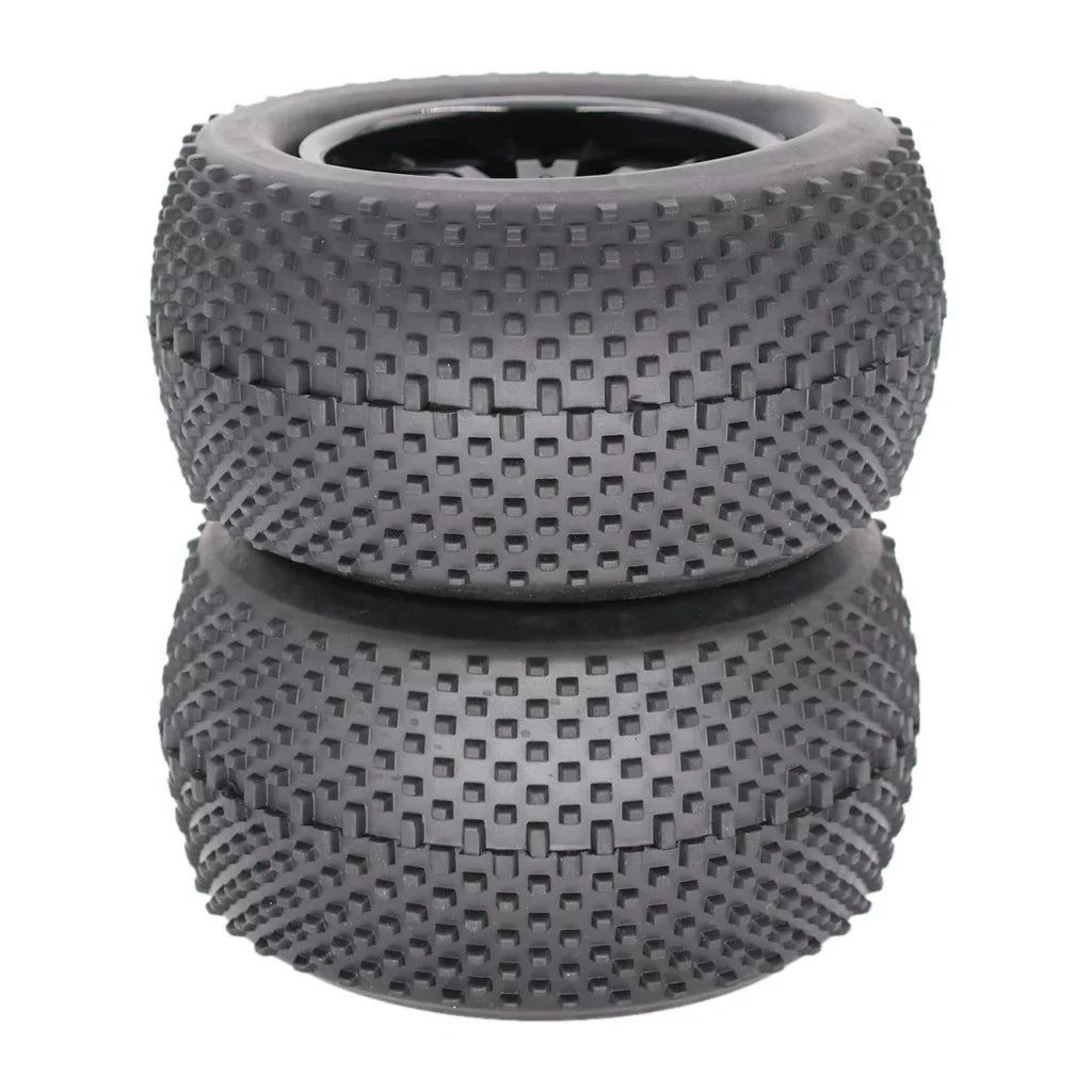 ZiSUGP 2pcs 140mm Truck Wheel Rim and Tire For 1/8 Traxxas HSP HPI RC Crawler Car Car Tracks for Men Electric