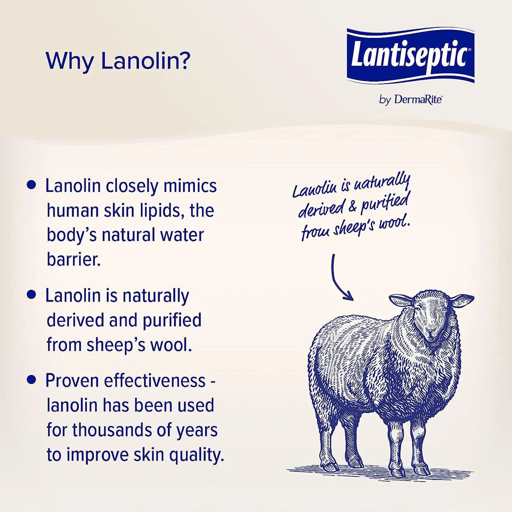 Jar LS0710 1 Ct. Lantiseptic Lanolin Scent Skin Protectant Cream 14 oz
