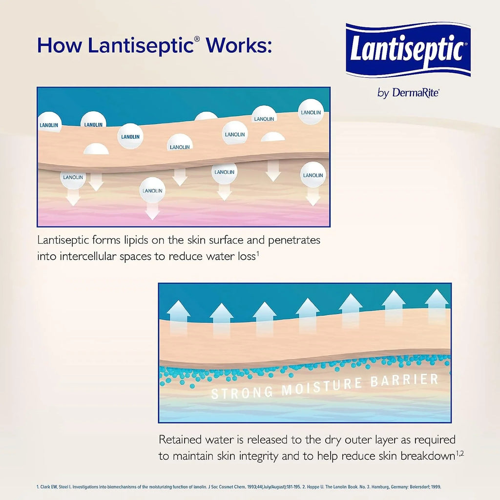 Jar LS0710 1 Ct. Lantiseptic Lanolin Scent Skin Protectant Cream 14 oz