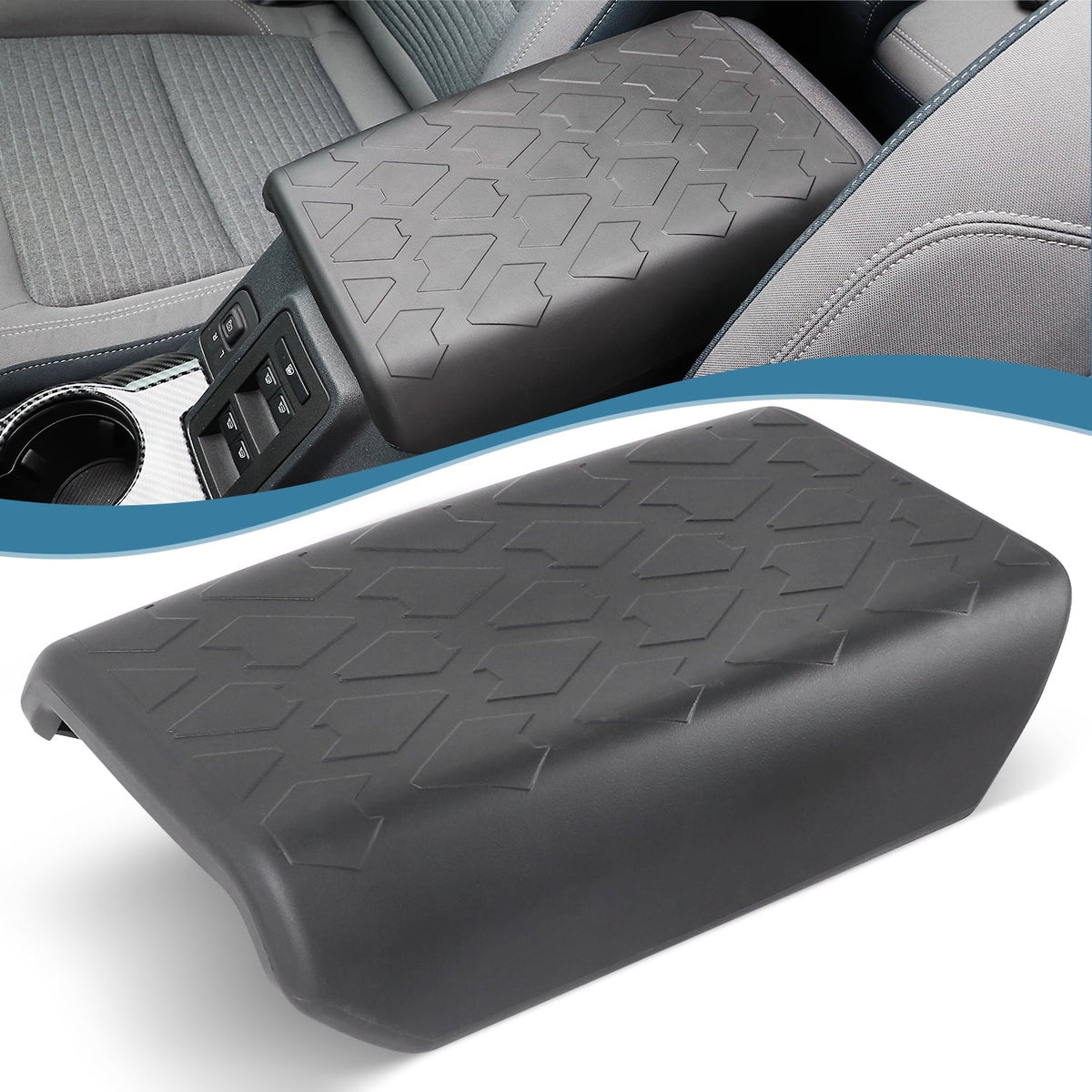 KOLEMO Center Console Armrest Rest Pad protector appropriate with for  Bronco 2021 2022 2/4 Door Accessories,Anti-Scratch Car Central Armrest Seat Box shield Protector