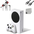 Xbox Series S 512GB white Gaming Console + Gaming Earbuds With Microphone BOLT AXTION Bundle Used
