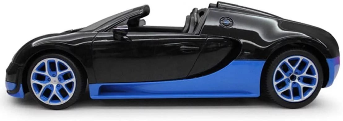 Wonder Wheels 1:14 RC Remote Control Bugatti Veyron Grand Sport Vitesse Car - Black/Blue