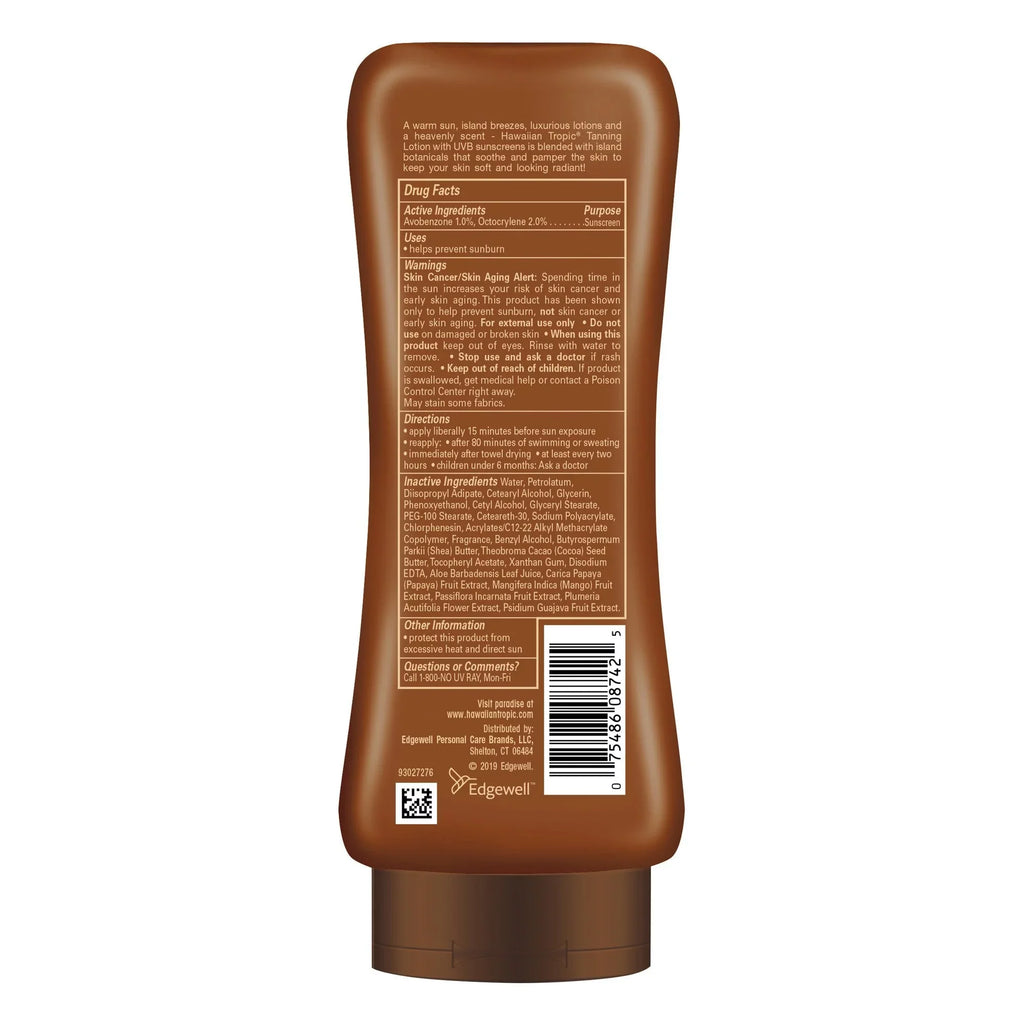 Oz.. Hawaiian Tropic Dark Tanning Lotion, SPF 4, 8 Fl