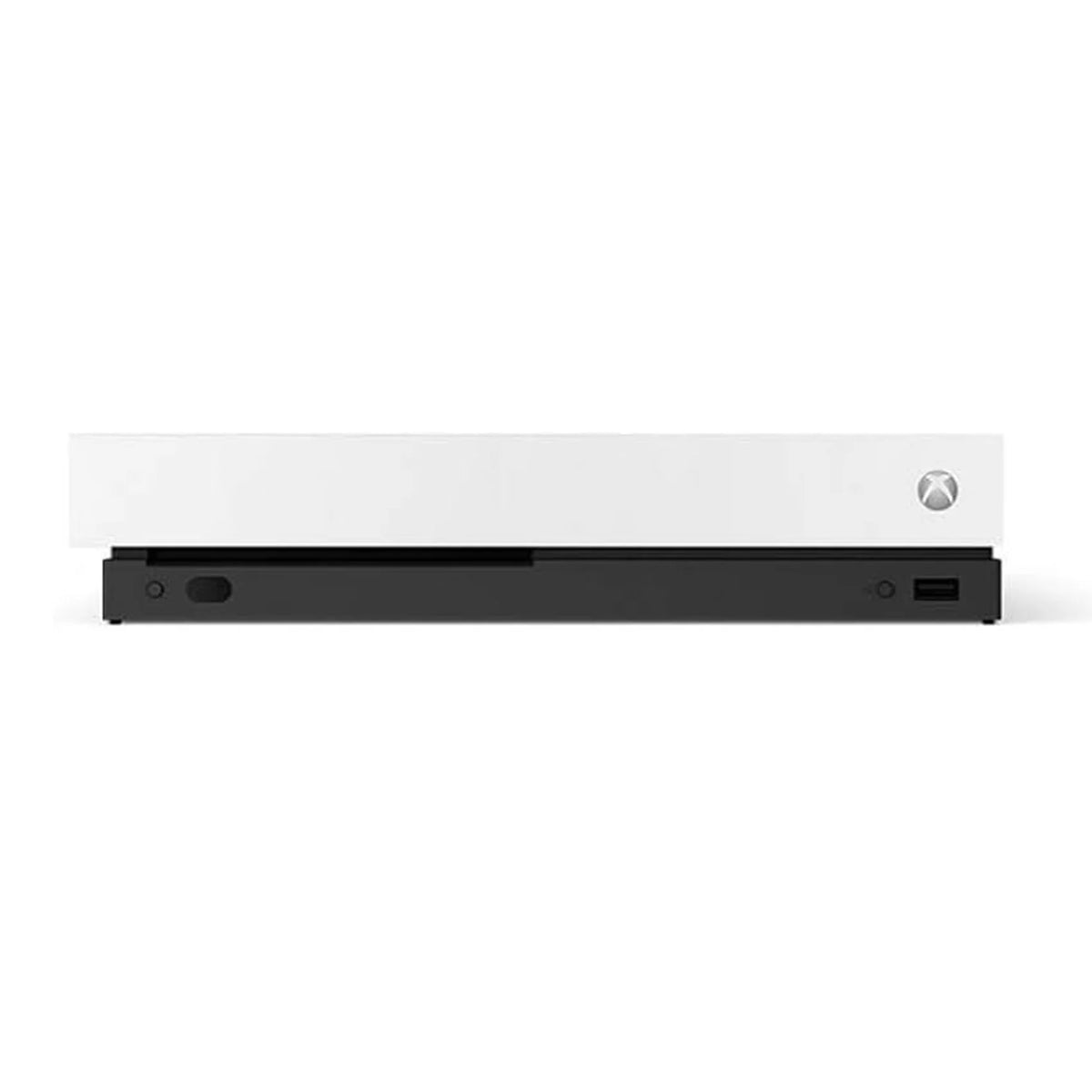 Xbox One X 1TB, 4K Ultra HD White with BOLT AXTION Cleaning Kit Headset Bundle Like New