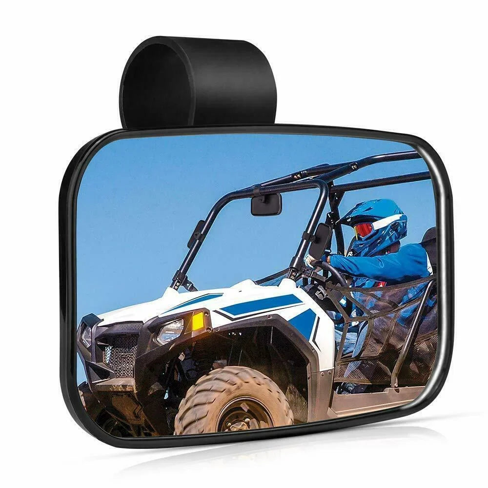 UTV Rear View Mirrors Set 1.75"-2" Bar Clamp Center Mirrors matching with Polaris RZR 900 1000 Can-Am X3