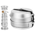walmeck 10pcs Camping Stove Kit Camping Pot Pan Stove Set for Camping Cooking Backpacking