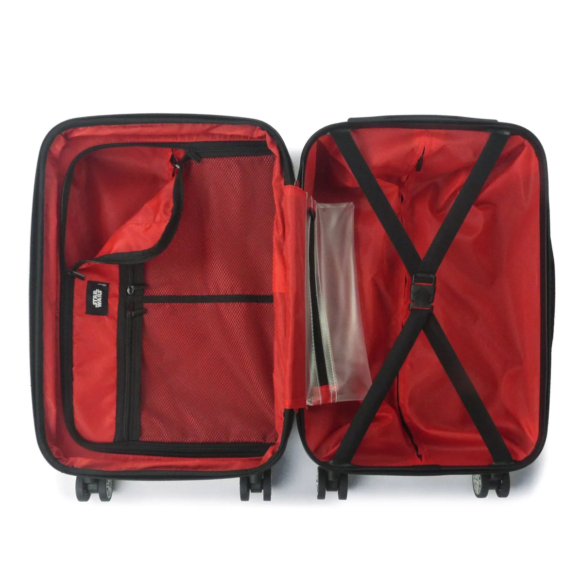 Star Wars Darth Vader 29 Inch Rolling Luggage, Embossed Hardshell Suitcase with Wheels, Silver