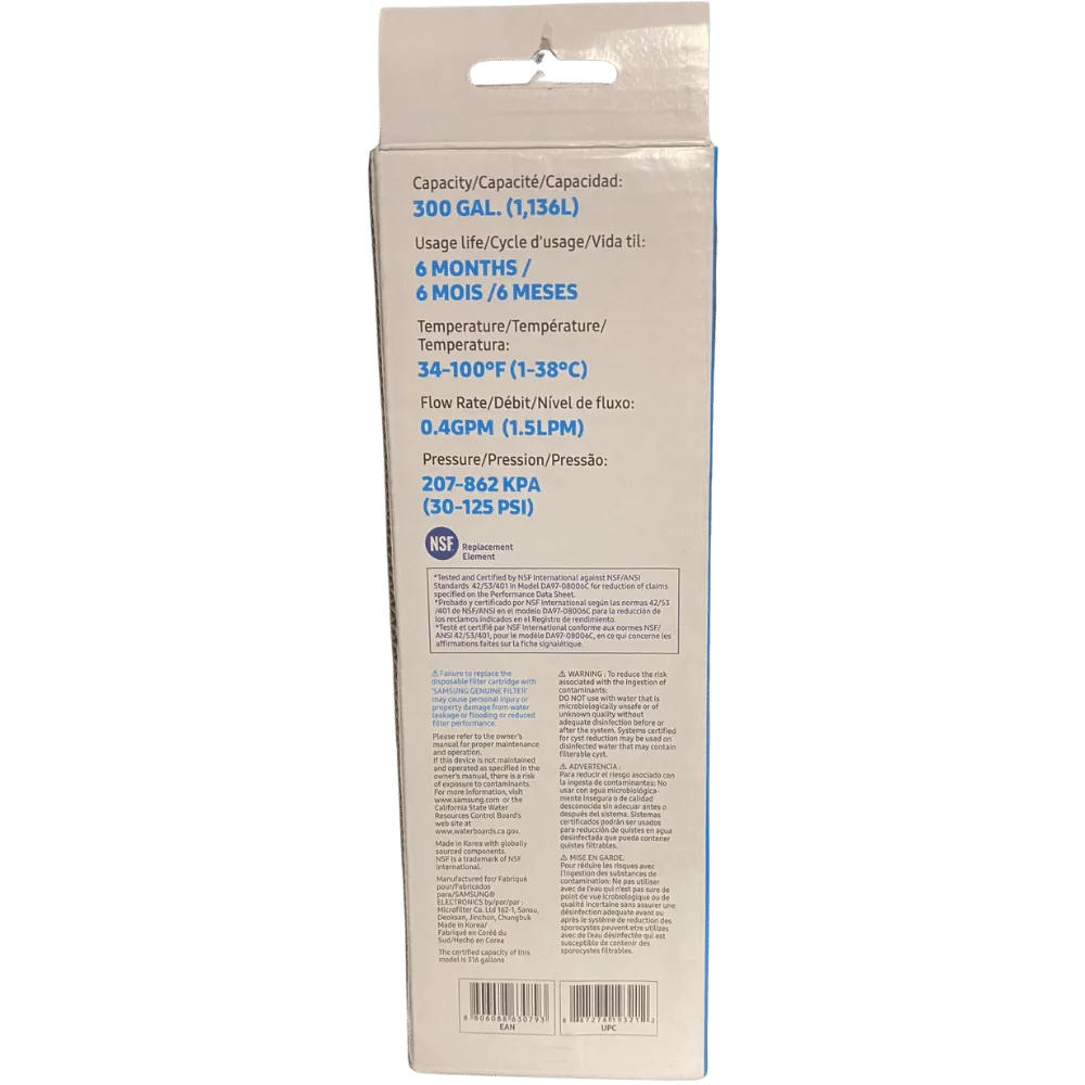 4-Pack Replacement for DA97-17376B HAF-QIN/EXP Refrigerator aqua Filter New, Sealed