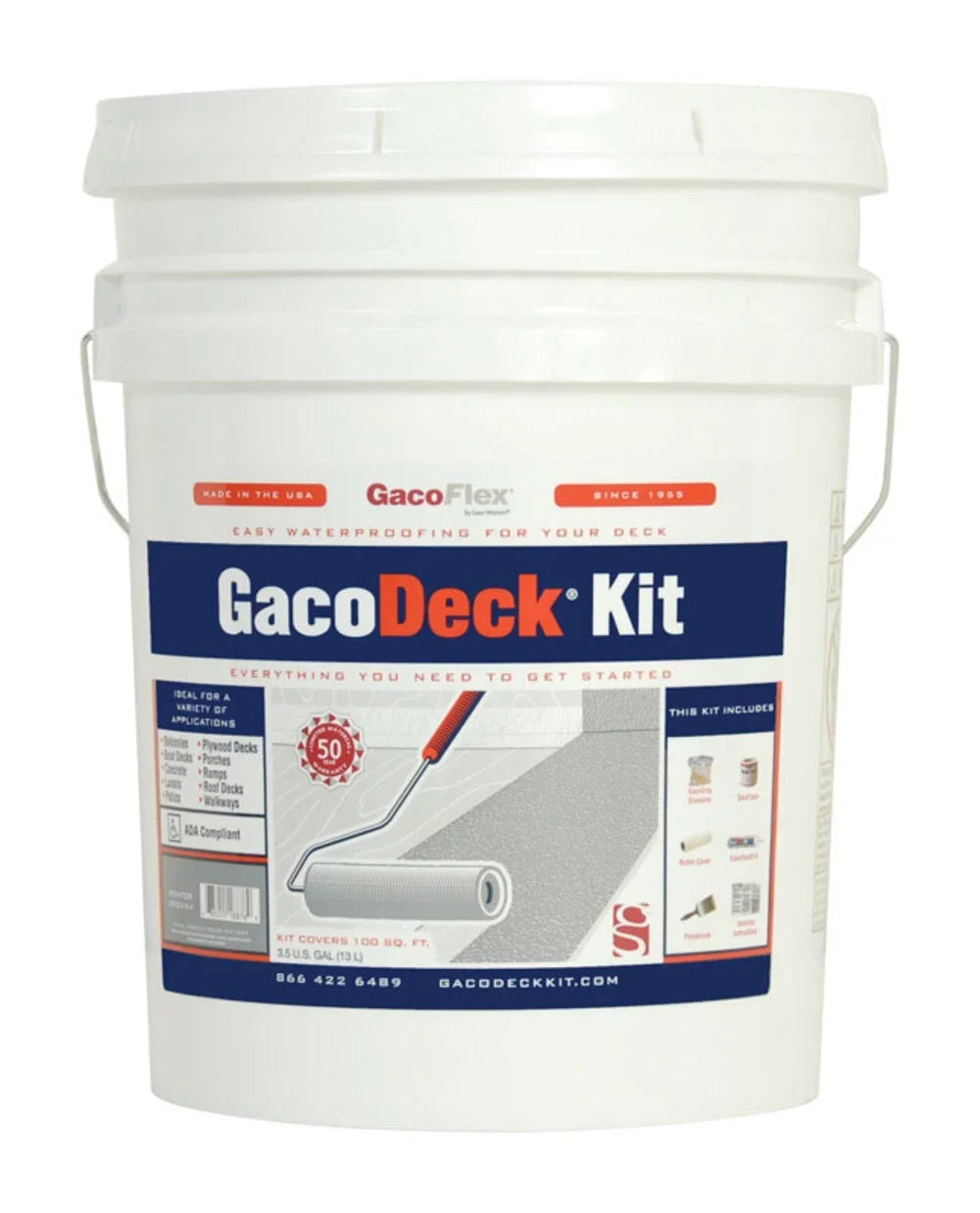 GacoFlex GacoDeck Adobe liquid-Based Solid Deck Coating 3.5 gal.