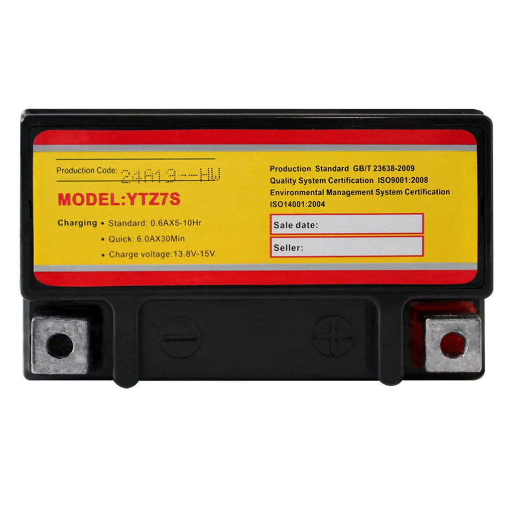 YTZ7S 12V 6AH Battery Replacement for  G450X HP4 S1000RR