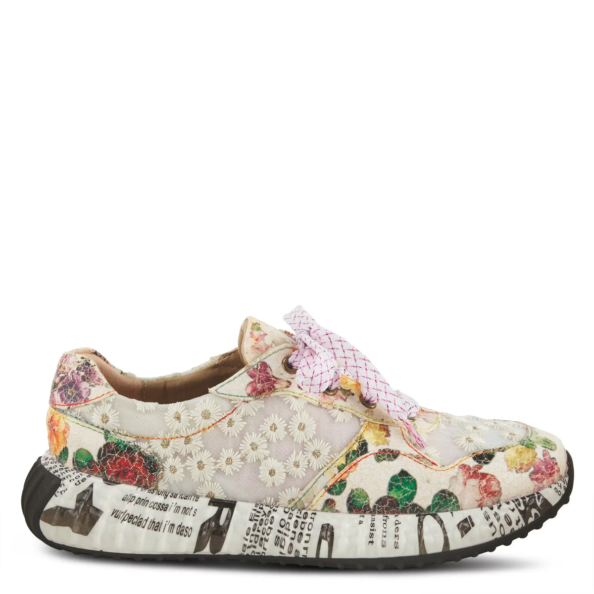 Spring Step L'Artiste Women's Daisymae Fashion Sneaker Beige Multi EU 43 / US 11.5-12