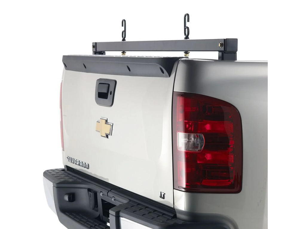 BACKRACK by RealTruck Truck Bed Rear Bar | Black, No Drill | 11519 | appropriate with 2007-2013 Chevrolet/GMC Silverado/Sierra 1500; 2007-2014 Chevrolet/GMC Silverado/Sierra 2500/3500 HD
