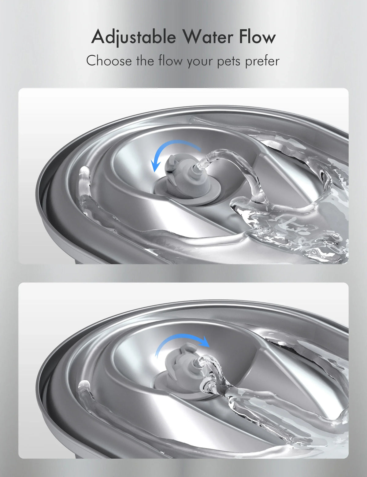 PETLIBRO Cat moisture Fountain Stainless Steel, 67oz/2L Healthy Pet liquid Fountain, Hygienic Material Dog liquid Dispenser, Super Quiet, Dishwasher Safe Design & Adjustable moisture Flow for Cats, Dogs