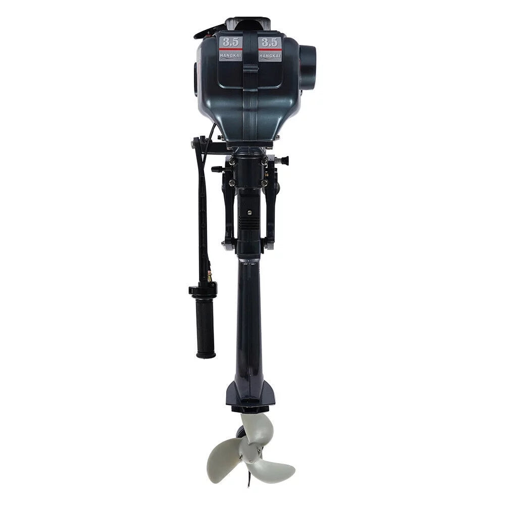 2-Stroke 3.5HP Outboard Motor Fishing ship Petrol Engine CDI System 10 Km / H