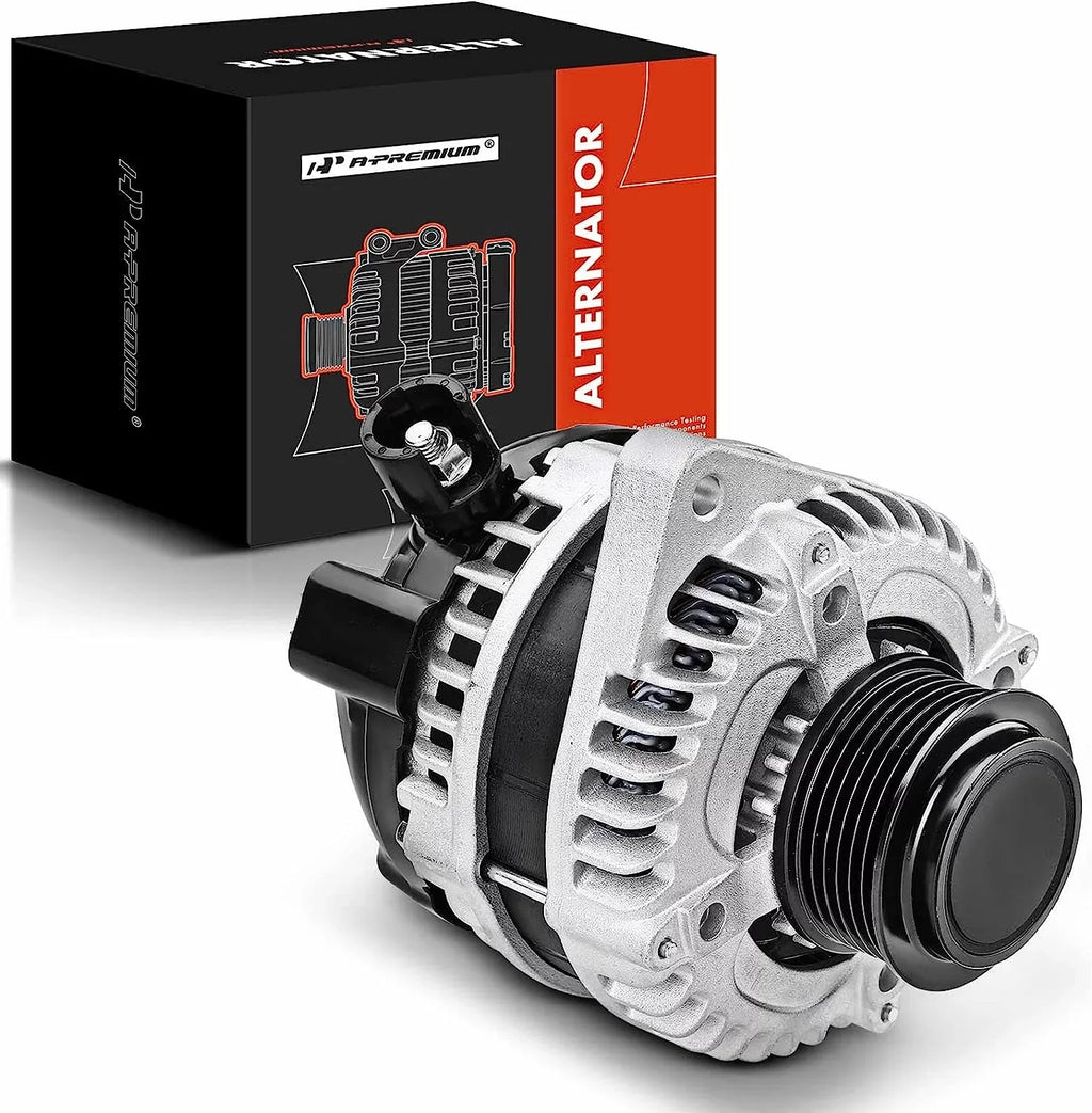 A-Premium Alternator suitable with Honda Odyssey 2011-2013, Pilot 2012-2015, Ridgeline 2012-2014, V6 3.5L, 130Amp 12V CW 6-Groove Pulley, Replace# 31100-RV0-A01