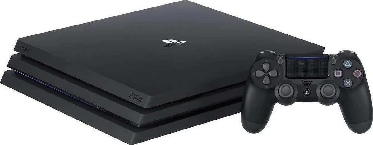 PlayStation 4 Pro Console Bundle (2 Items): PS4 Pro 1TB Console and an Extra PS4 Dualshock 4 Wireless Controller - Jet Black