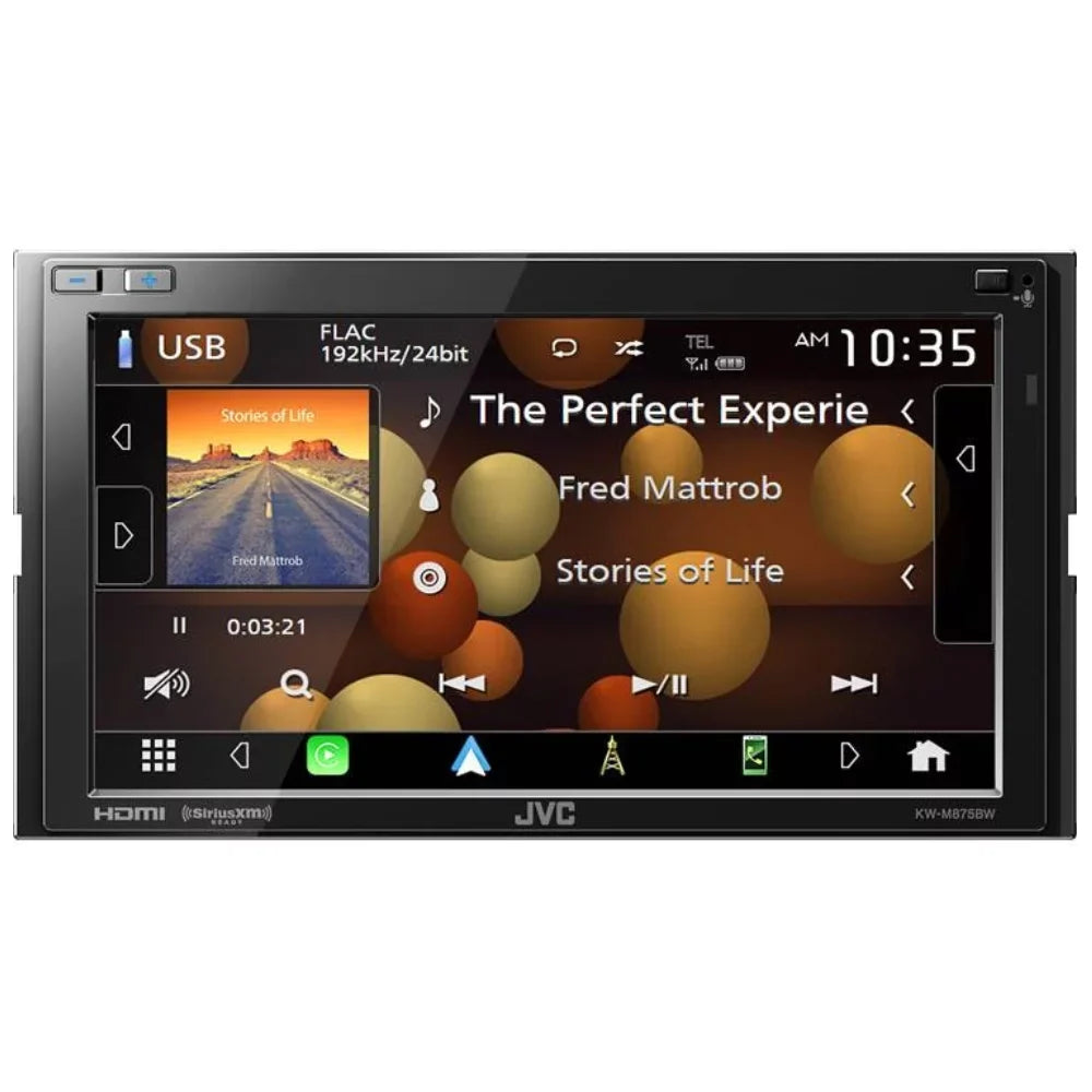 New JVC KW-M875BW 6.8" Digital Multimedia Receiver w/  CarPlay & Backup Camera
