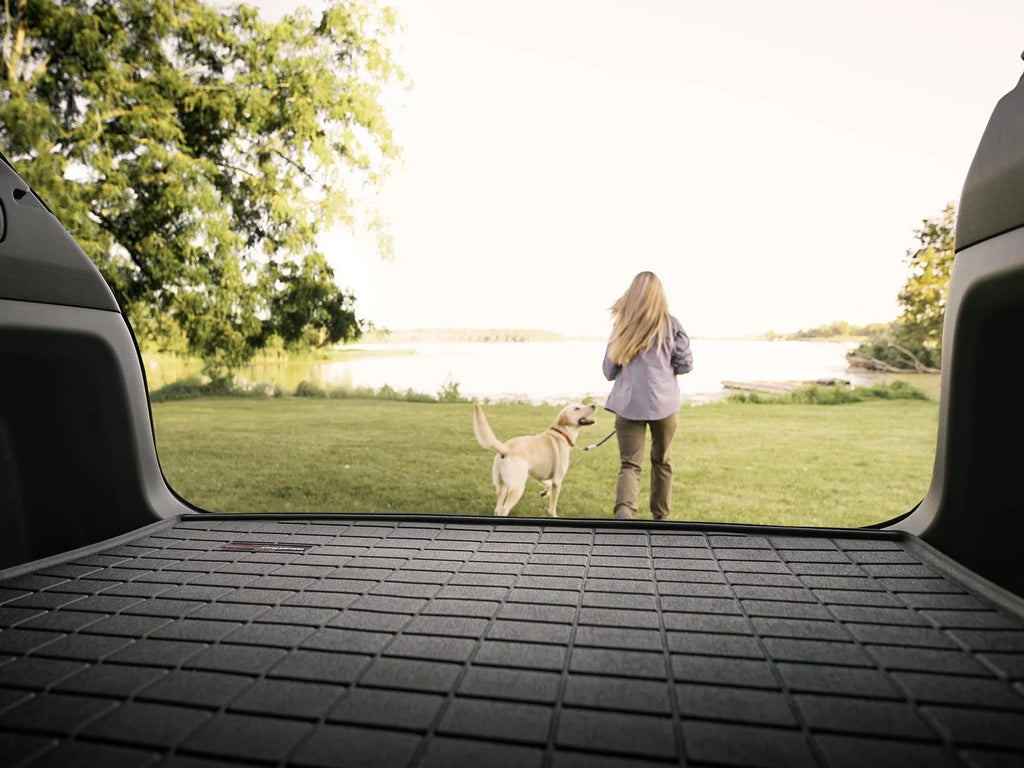 WeatherTech Cargo Trunk Liner with Bumper Protector matching with Escape, MKC - Behind 2nd Row Seating With Bumper Protector, Tan