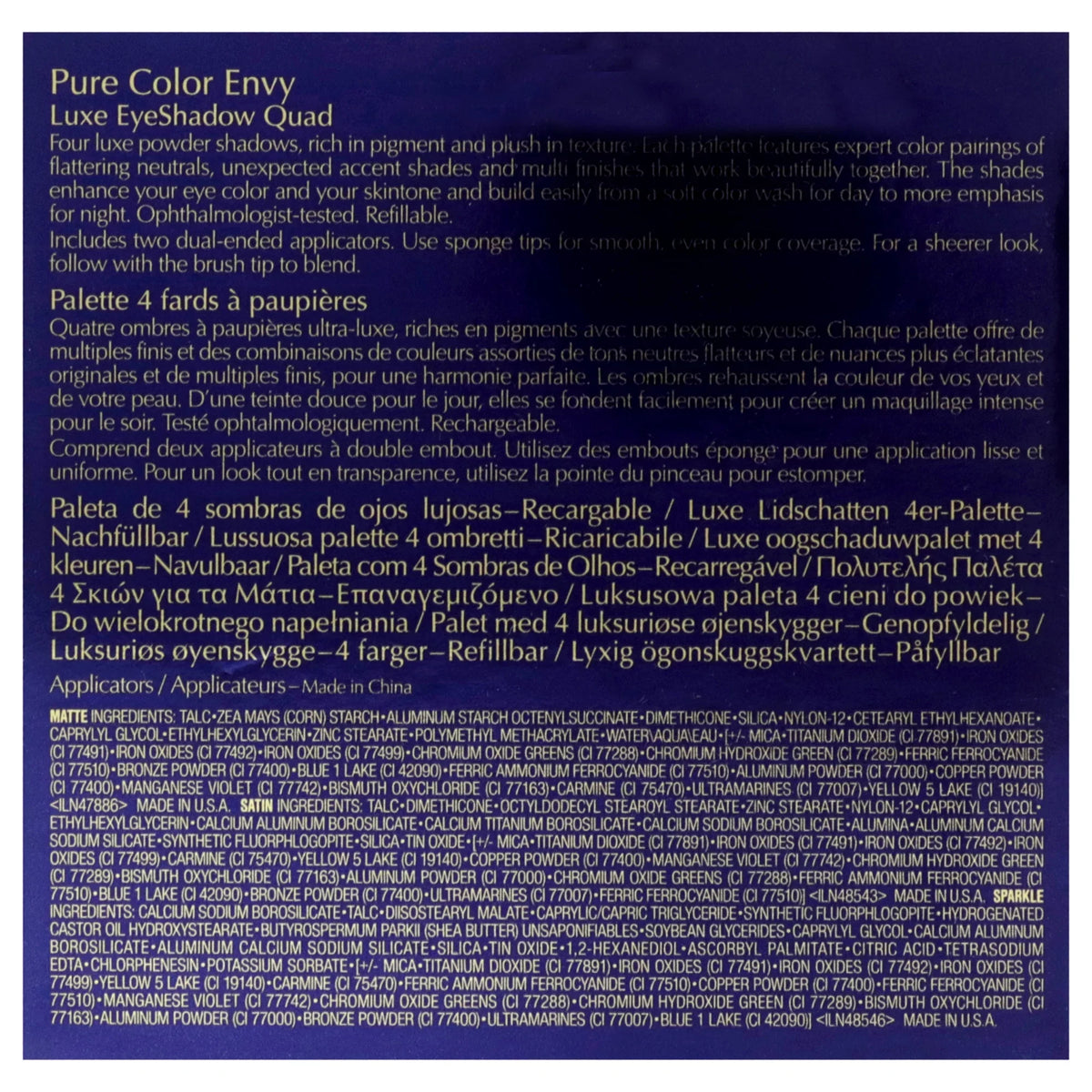 Estee Lauder Pure Color Envy Luxe Eyeshadow Quad - 07 Boho Rose , 0.21 oz Eye Shadow