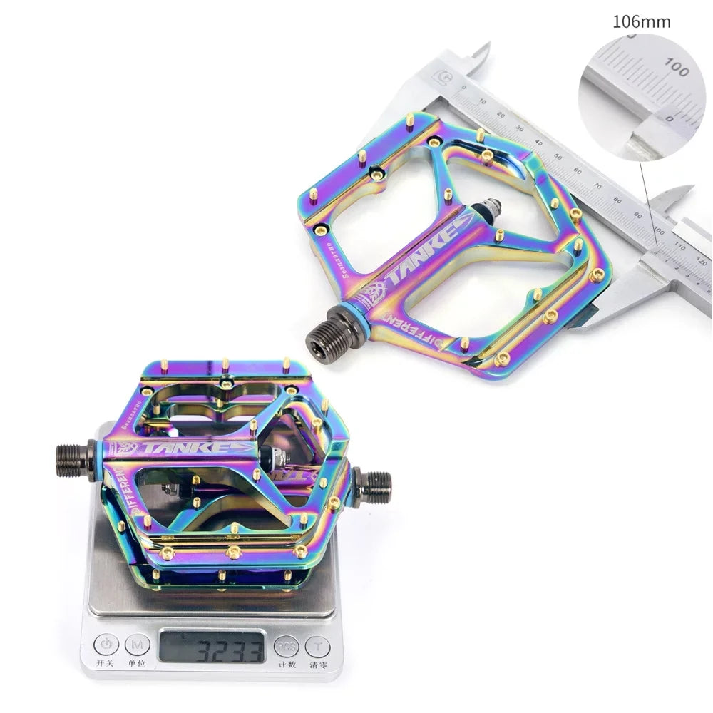 Nebublu Colorful Cycling Road Bike Pedals, Non-slip Aluminium MTB Bike Pedals - Perfect for  Adventures!