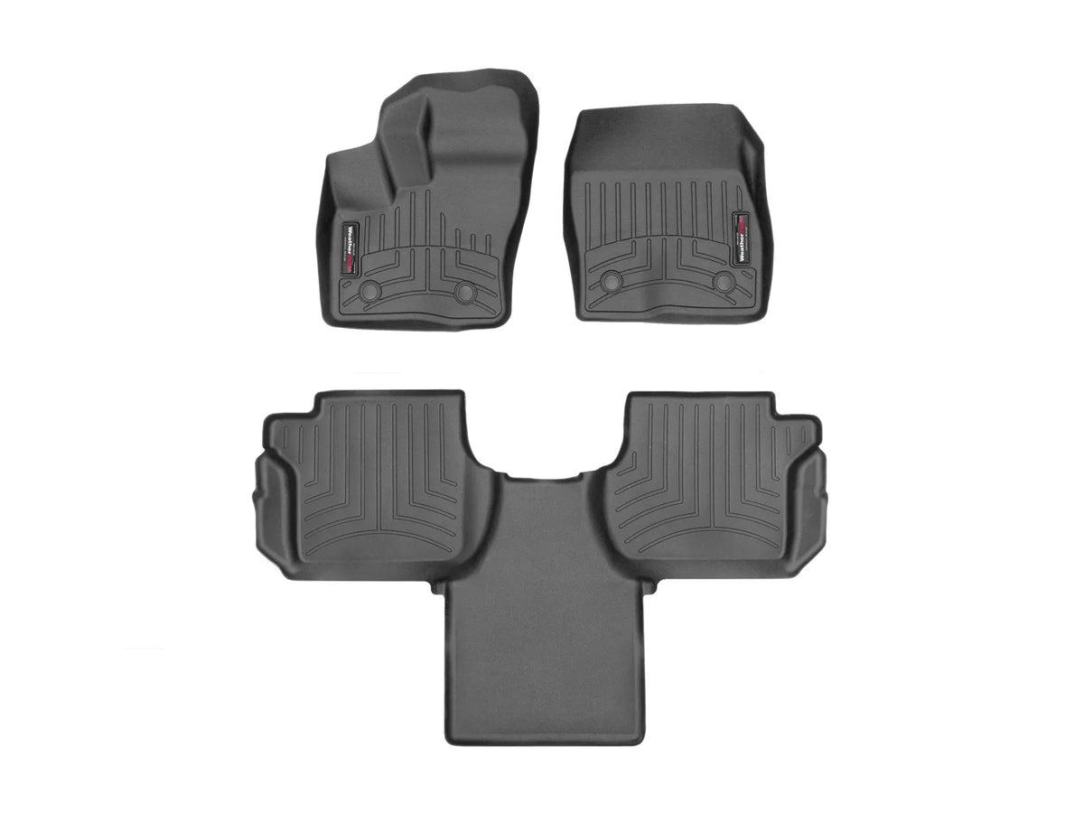 WeatherTech Custom Fit FloorLiners matching with 2018-2022  Transit Connect - 1st & 2nd Row, Black